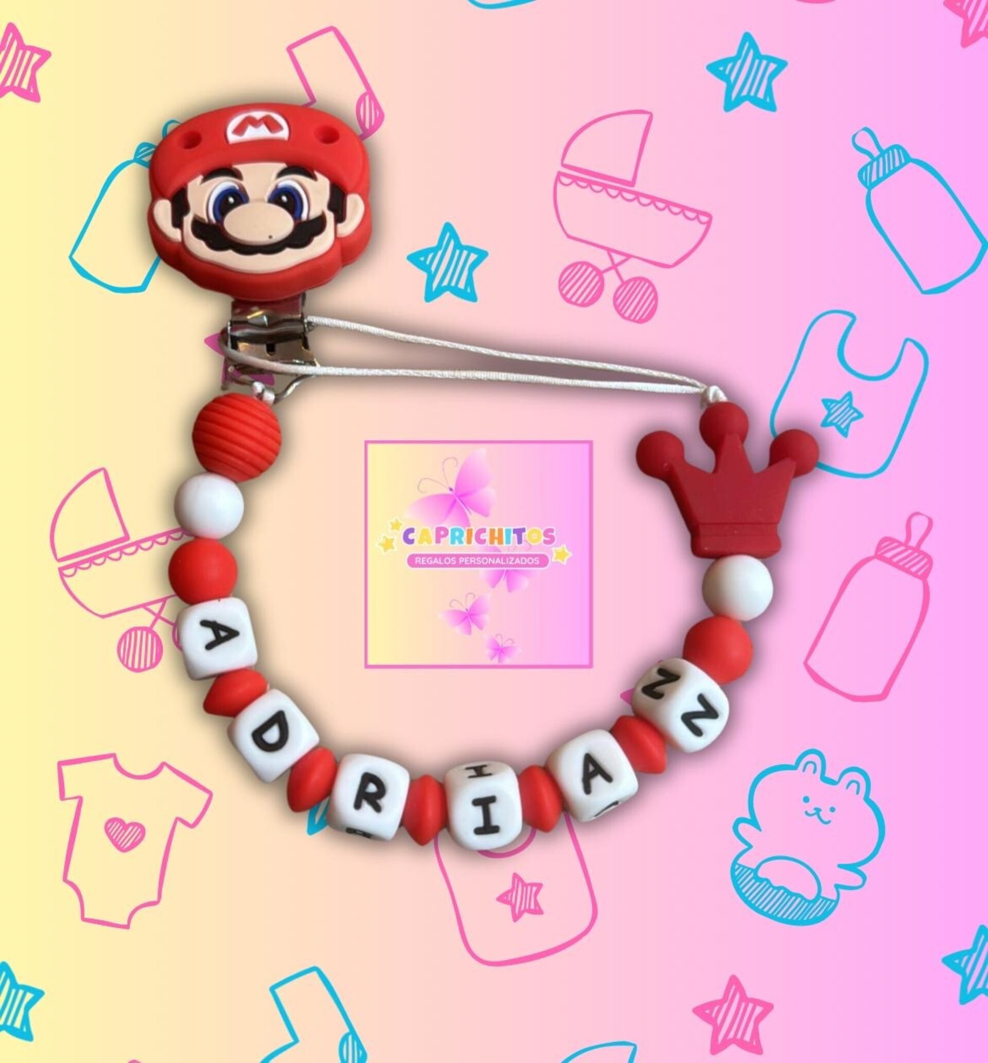 Chupetero personalizado MODELO MARIO - 3