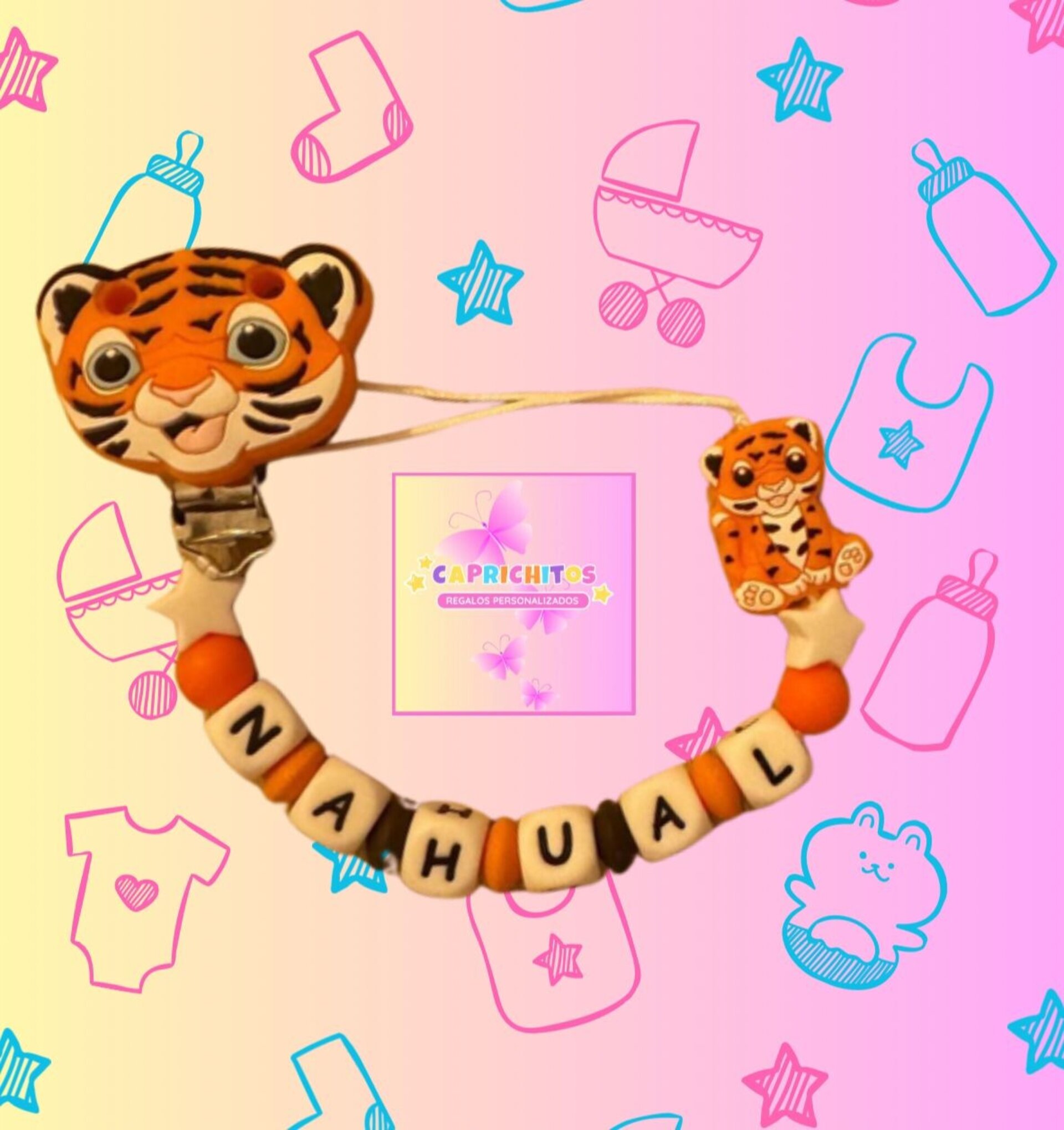 Chupetero personalizado MODELO TIGRE - 2