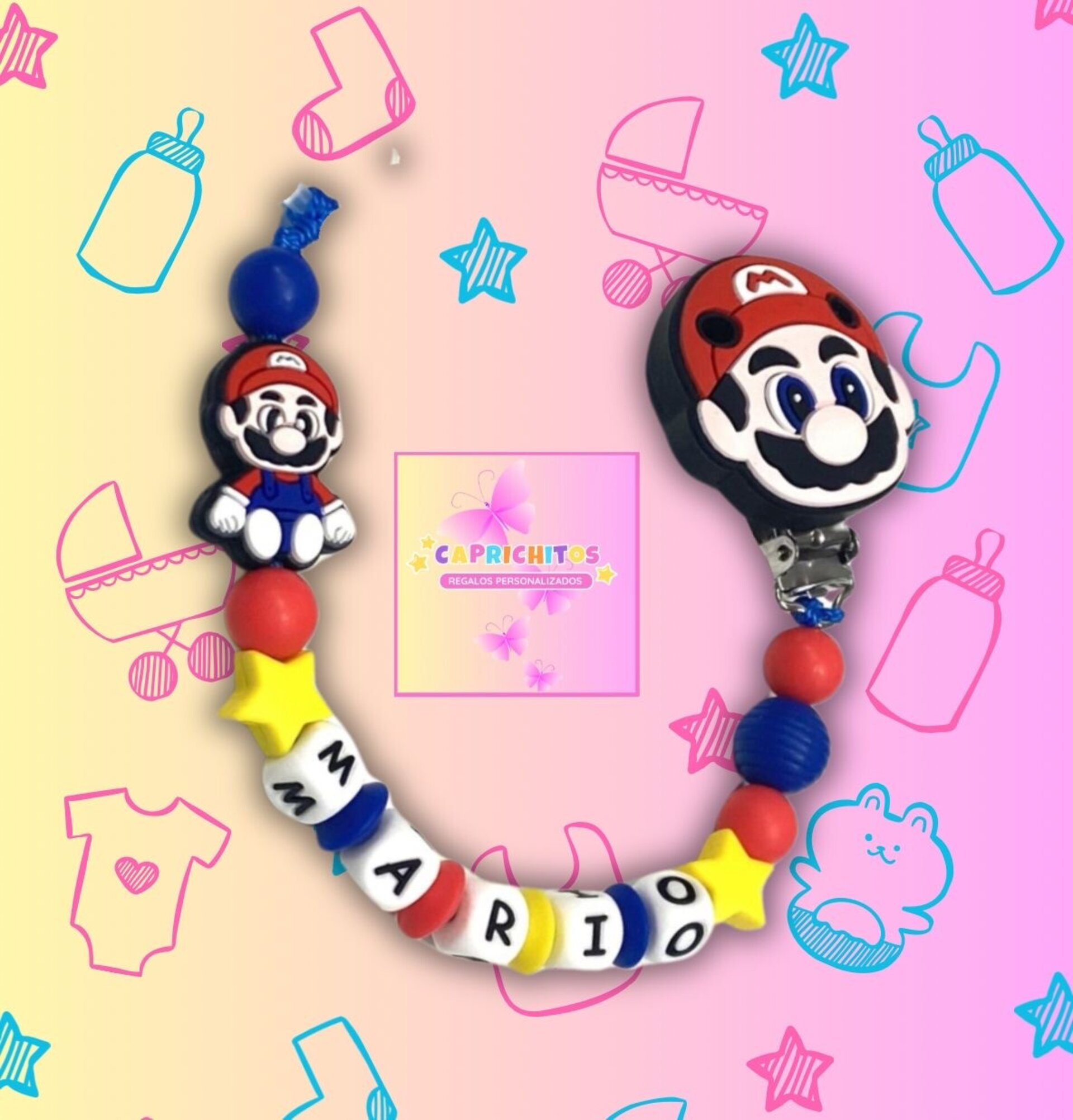 Chupetero personalizado MODELO MARIO - 2