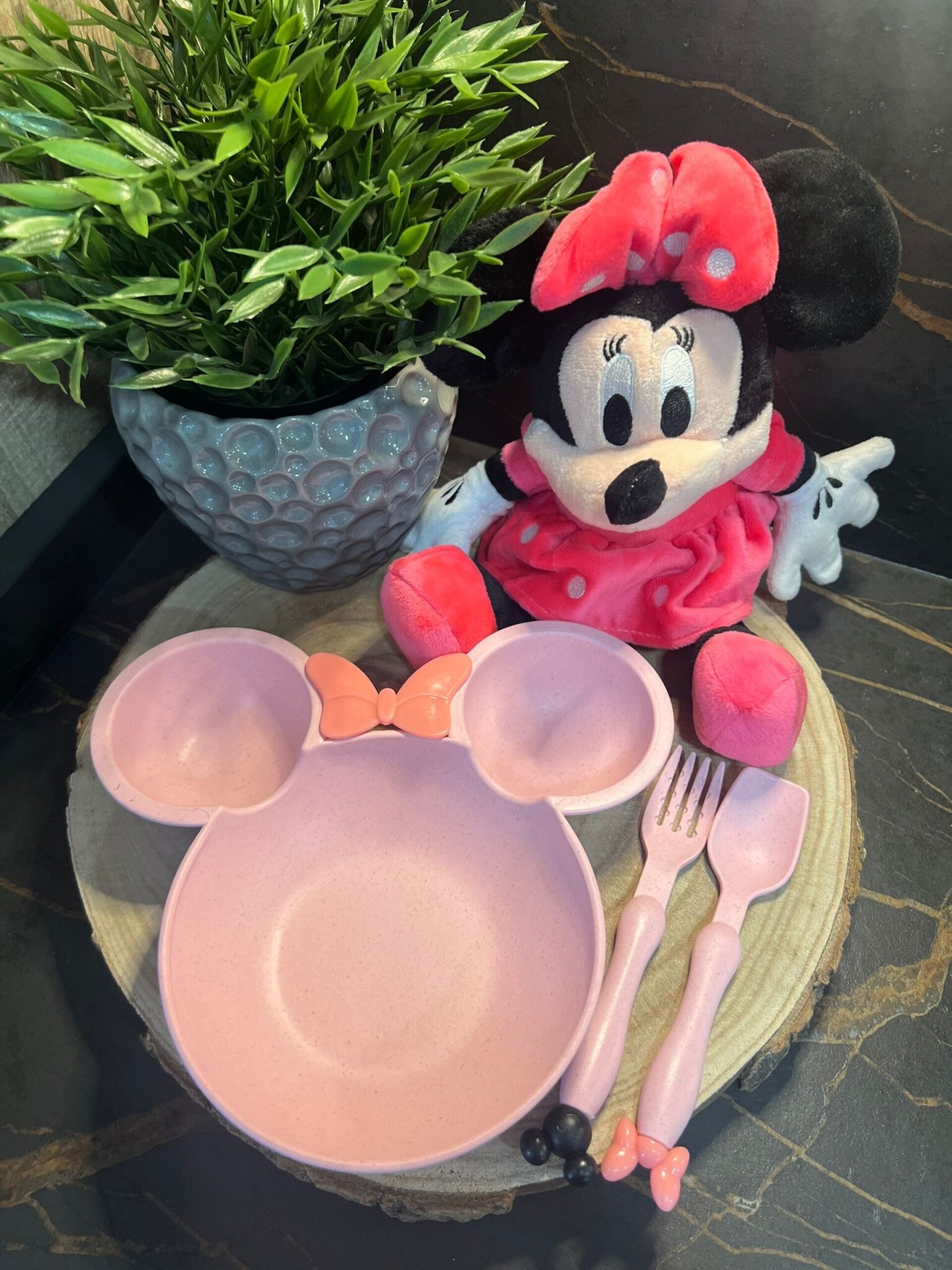 Platos comida Mickey y Minnie niños y bebés - 2